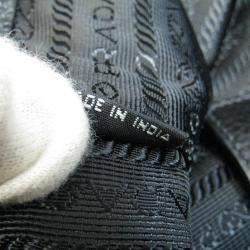 Pre Owned Prada Black Leather Vitello Phenix Tote Bag