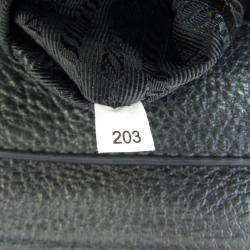 Pre Owned Prada Black Leather Vitello Phenix Tote Bag