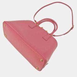 Prada Pink Leather Small Promenade Satchel