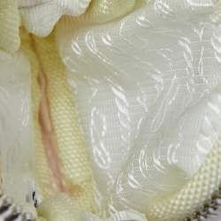 Pre Owned Prada White Nylon and Leather Strap Pouch