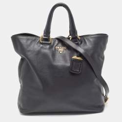 Prada Saffiano & City Calf Bibliothèque Bag - ShopStyle