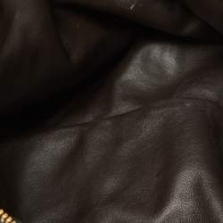 Pre Owned Prada Brown Python Jewel Embellished Shoulder Bag