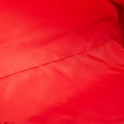 Prada Red Nylon Cosmetic Pouch