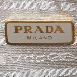 Pre Owned Prada Yellow Saffiano Patent Leather Pyramid Frame Satchel