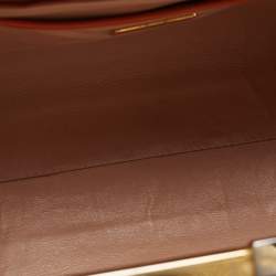 Pre Owned Prada Multicolor Saffiano Vernice Leather Pyramid Frame Satchel