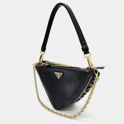 Pre Owned Prada triangle tote and shoulder bag