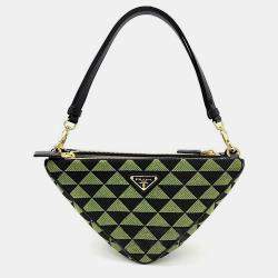 Pre Owned Prada triangle tote and shoulder bag