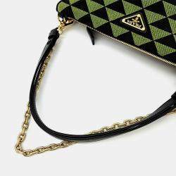 Pre Owned Prada triangle tote and shoulder bag