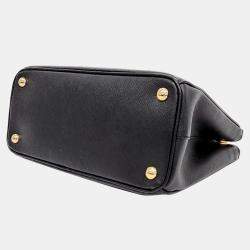 Pre Owned Prada Saffiano Lux Tote and Shoulder Bag