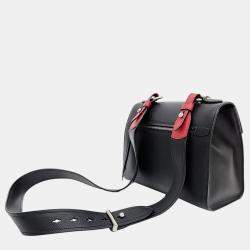 Pre Owned Prada Monochrome Saffiano Shoulder Bag (1BD186)
