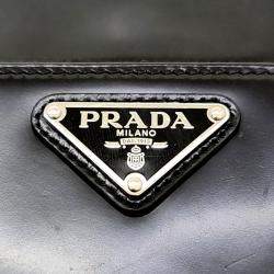 Prada Black Saffiano Leather Phone Shoulder Bag
