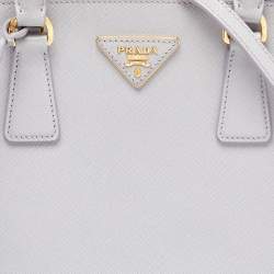 Pre Owned Prada Lavender Saffiano Lux Leather Medium Promenade Satchel
