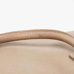 Prada Beige Saffiano Lux Leather Large Promenade Satchel