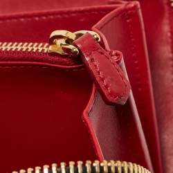 Prada Black Vitello Diano Leather Zip Around Continental Wallet
