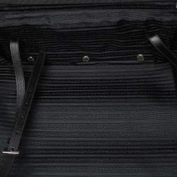 Pre Owned Prada Black Saffiano Leather Travel Rolling Trolley Luggage