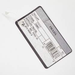 Pre Owned Prada Black Saffiano Leather Travel Rolling Trolley Luggage