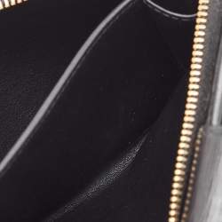 Prada Black Vitello Move Leather French Compact Wallet
