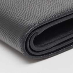 Prada Black Vitello Move Leather French Compact Wallet