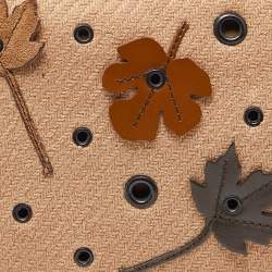 Pre Owned Prada Brown Suede,Wool and Mesh Flap Shoulder Bag