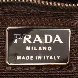 Pre Owned Prada Beige Python Flap Shoulder Bag
