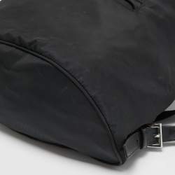 Prada Black Nylon Drawstring Backpack