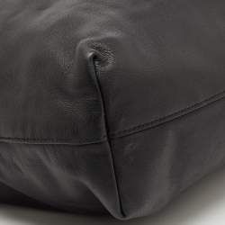 Prada Black Vitello Daino Leather Shopper Tote