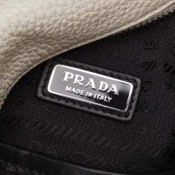 Pre Owned Prada White Vitello Daino Sling Bag