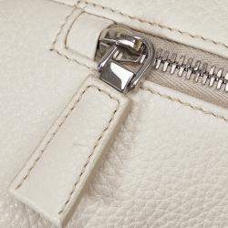 Pre Owned Prada White Vitello Daino Sling Bag