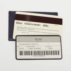 Pre Owned Prada Black Tessuto Sport Pochette