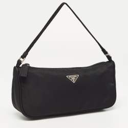Pre Owned Prada Black Tessuto Sport Pochette
