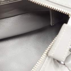 Pre Owned Prada Grey Leather Crossbody Bag