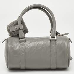 Pre Owned Prada Grey Leather Crossbody Bag