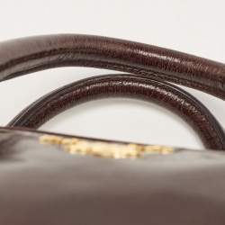 مملوكة مسبقًا Prada Dark Brown Leather East/West Bag