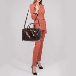 مملوكة مسبقًا Prada Dark Brown Leather East/West Bag