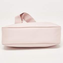 Prada Light Pink Nylon and Leather Re-Edition 2005 Baguette Bag