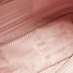 Prada Light Pink Nylon and Leather Re-Edition 2005 Baguette Bag