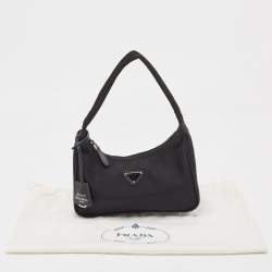 Prada Black Nylon Mini Re-Edition 2000 Shoulder Bag
