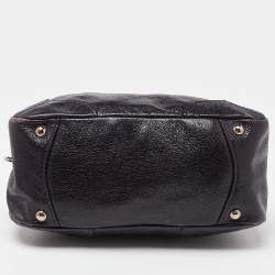 Pre Owned Prada Purple Cervo Leather Chain Satchel