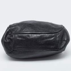 Prada Black Cervo Leather Chain Hobo