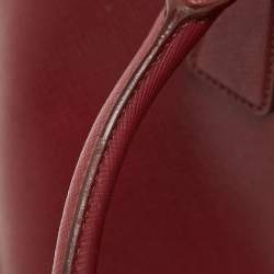 Pre Owned Prada Red Saffiano Leather Large Galleria Tote