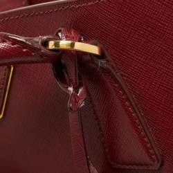 Pre Owned Prada Red Saffiano Leather Large Galleria Tote
