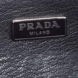 Pre Owned Prada Pink Saffiano Lux Leather Mini Sound Flap Crossbody Bag