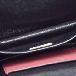 Pre Owned Prada Pink Saffiano Lux Leather Mini Sound Flap Crossbody Bag