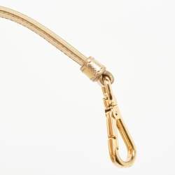 Prada Gold Saffiano Lux Leather Small Double Zip Tote
