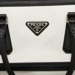 Pre Owned Prada Tricolor Saffiano Leather Travel Bag