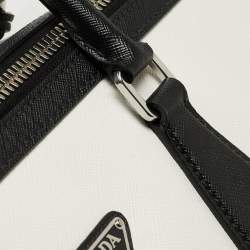 Pre Owned Prada Tricolor Saffiano Leather Travel Bag