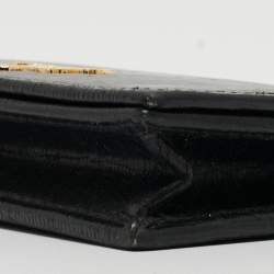 Prada Black Saffiano Leather Business Card Case