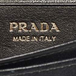 Prada Black Saffiano Leather Business Card Case