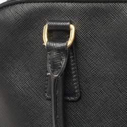 Pre Owned Prada Black Saffiano Leather Medium Promenade Satchel