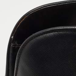 Pre Owned Prada Black Saffiano Leather Medium Promenade Satchel